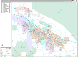 Coachella Valley Wall Map Premium Style 2026
